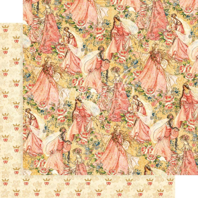 Graphic 45 Princess - Pretty in pink (losse bladen)  (4501796)